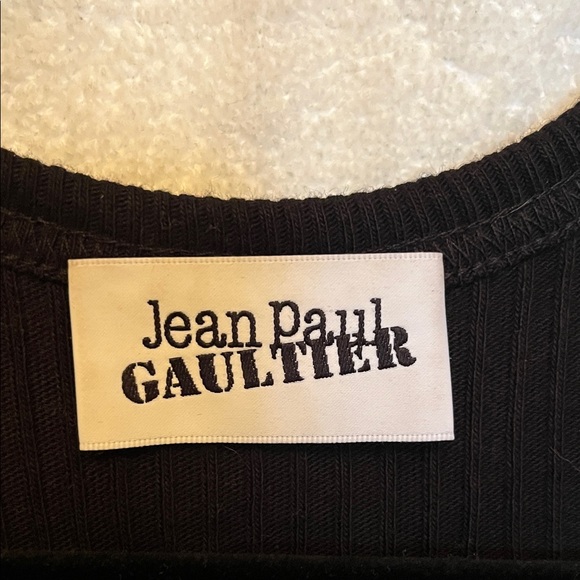 Jean Paul Gaultier Black Suspenders Tank Top - Picture 2 of 7